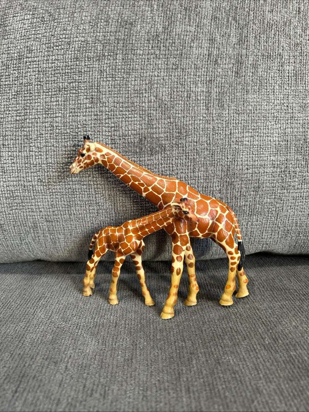 Schleich Giraffe Lot Of 2 Mom Baby Mommy 2003 Animal Figure Zoo